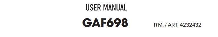 Gourmia GAF698 6-Qt Digital Air Fryer User Manualb
