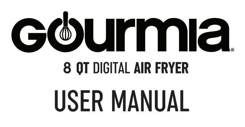 Gourmia GAF826 8-Qt Digital Air Fryer User Manual