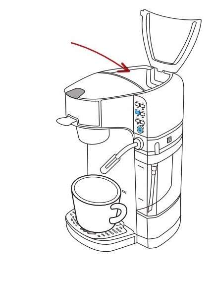 Gourmia GCM6000 6 in 1 Single Serve Coffee Maker and Milk Frother and Steamer User Manual - MILK FOAM