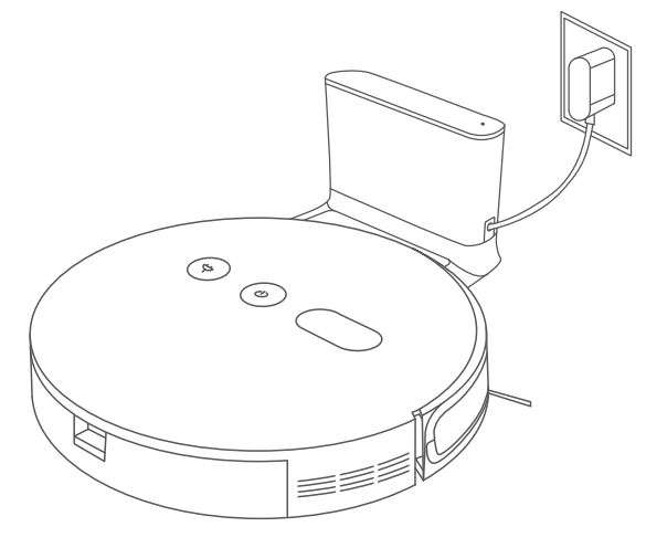 HOMEVIZ 2-in-1 Smart Robotic Mopping Robot VacuumG1 User Manual - Charging Mode A
