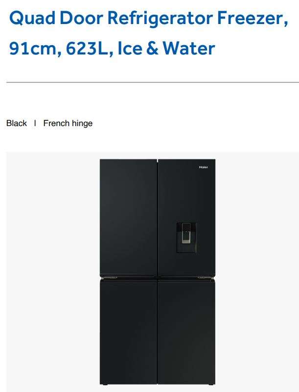 Haier HRF680YPC 623L Quad Door Refrigerator Freezer User Guide