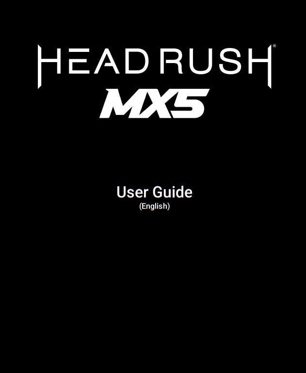 HeadRush MX5 User Manual