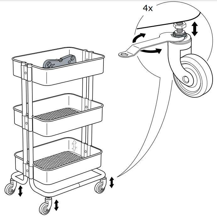 IKEA AA-2134811-1-1 Raskog White Trolley User Manual - image 8