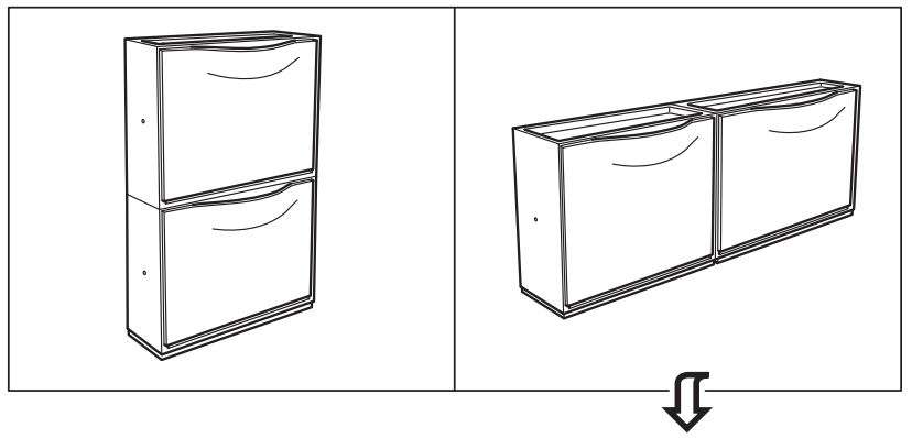 IKEA TRONES Shoe cabinet storage, white User Manual - rotat