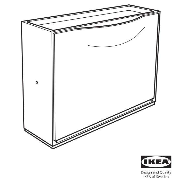 IKEA TRONES Shoe cabinet storage, white User Manual