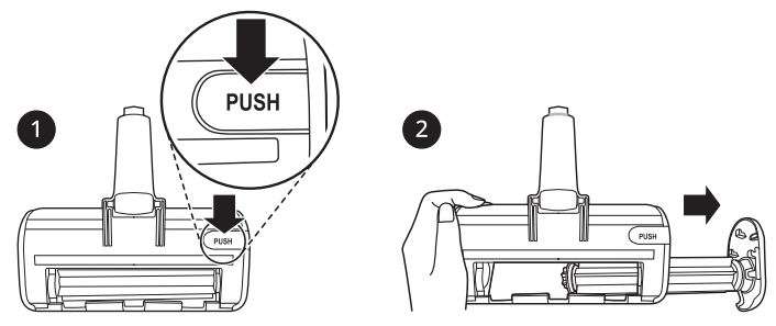 LG CordZero™ A9 Cordless Stick Vacuum User Manual - Hold down the PUSH button
