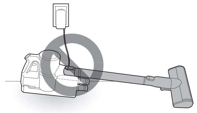 LG CordZero™ A9 Cordless Stick Vacuum User Manual - Leaving the appliance on a level floor for a long
