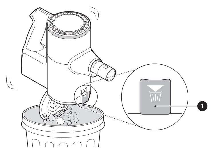 LG CordZero™ A9 Cordless Stick Vacuum User Manual - Press the dust bin cover release button a