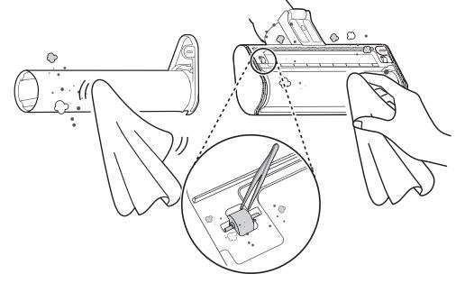 LG CordZero™ A9 Cordless Stick Vacuum User Manual - Use a damp towel or cloth
