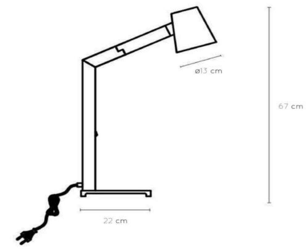 LUCiDE 20610 MIZUKO Desk Lamp Instruction Manual - Fig 1