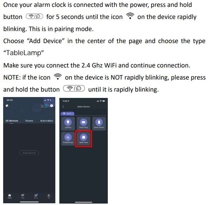 LUMIMAN Sunrise Smart Wake Up Light User Manual - Add the device