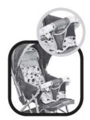 LuvLap Sunshine Baby Stroller 0 to 3 Years User Manual - 2 Attach the seat pad with the