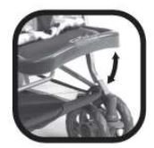 LuvLap Sunshine Baby Stroller 0 to 3 Years User Manual - 4 The footrest can be adjusted in 3