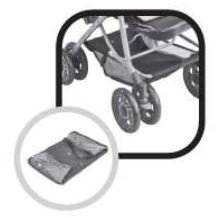 LuvLap Sunshine Baby Stroller 0 to 3 Years User Manual - 6 Attach the basket to the rods
