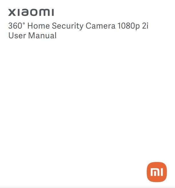 Mi 360° Home Security Camera User Manual