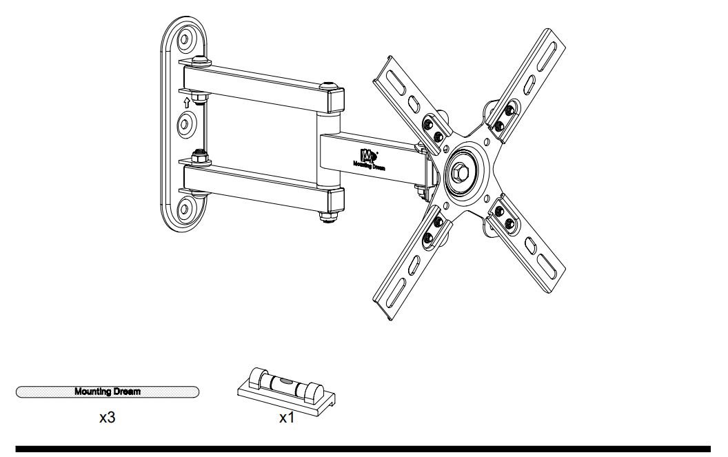 Mounting Dream MD2462 Monitor Wall Mount User Manual a