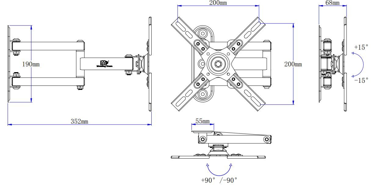Mounting Dream MD2462 Monitor Wall Mount User Manual - figure 6