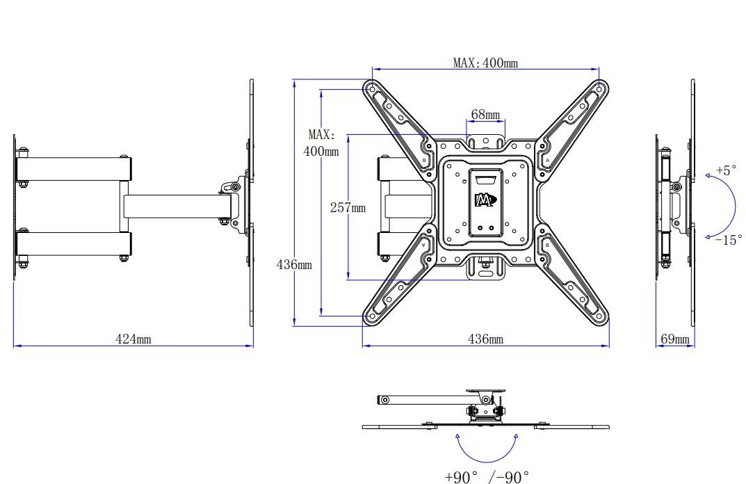 Mounting Dream TV Wall Mount MD2413-MX INSTALLATION INSTRUCTION - 29