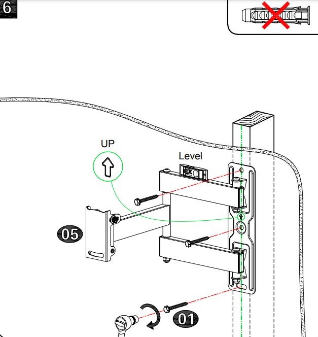 Mounting Dream TV Wall Mount MD2413-MX INSTALLATION INSTRUCTION - figure 21