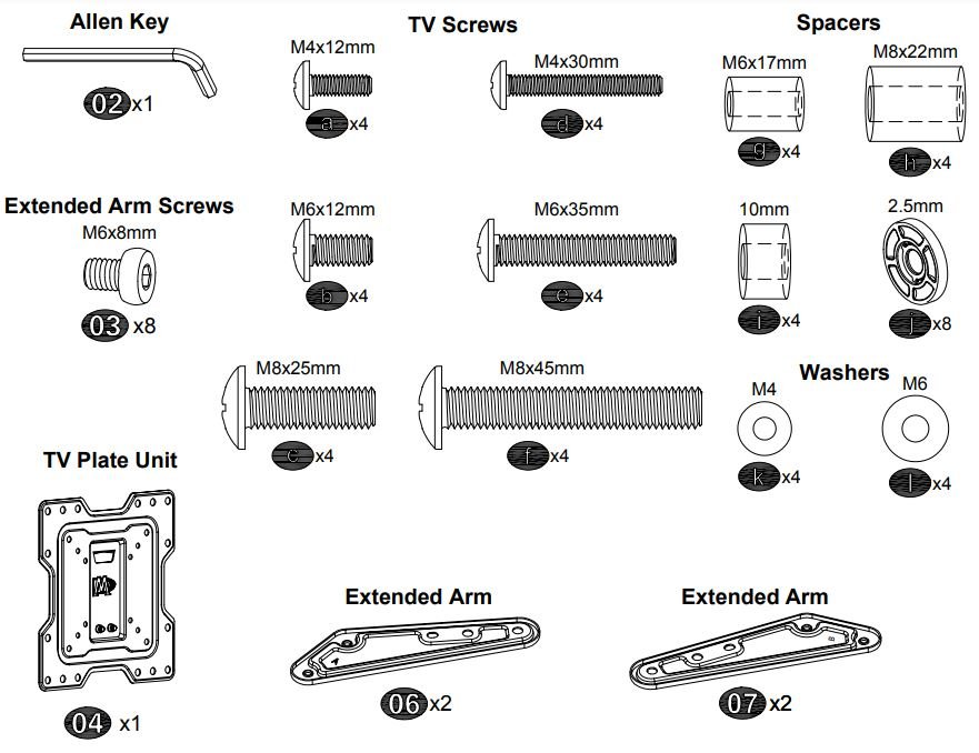 Mounting Dream TV Wall Mount MD2413-MX INSTALLATION INSTRUCTION - figure 3