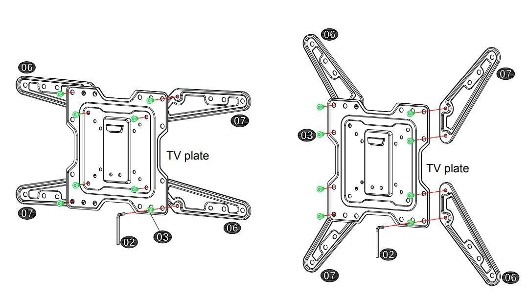 Mounting Dream TV Wall Mount MD2413-MX INSTALLATION INSTRUCTION - figure 7