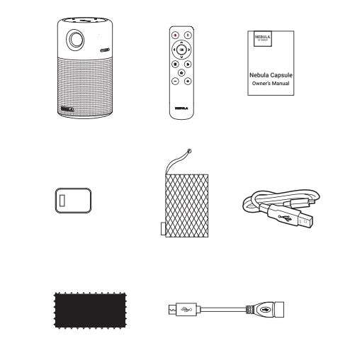 NEBULA Capsule Smart Wi-Fi Mini Projector User Manual - What's Included