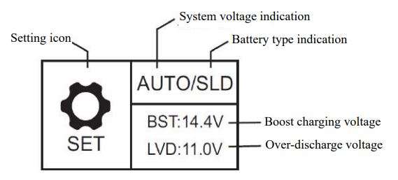 PowMr 60A 12V 24V 36V 48V Auto MPPT Solar Charge Controller User Manual - Before setting parameters