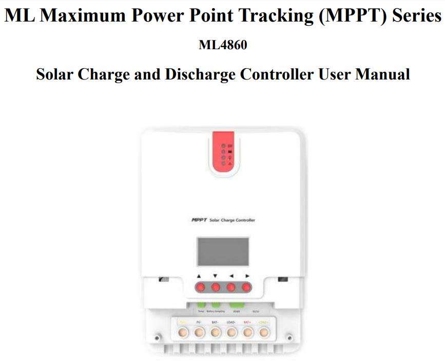 PowMr 60A 12V 24V 36V 48V Auto MPPT Solar Charge Controller User Manual