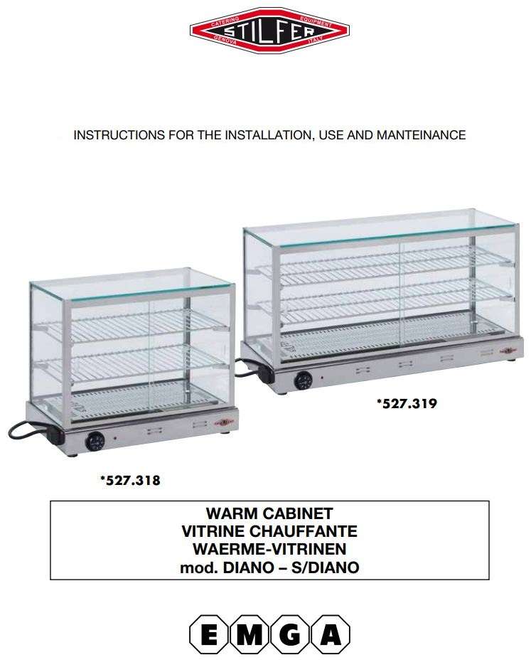 STILFER 527.318 Warm Cabinet Instruction Manual