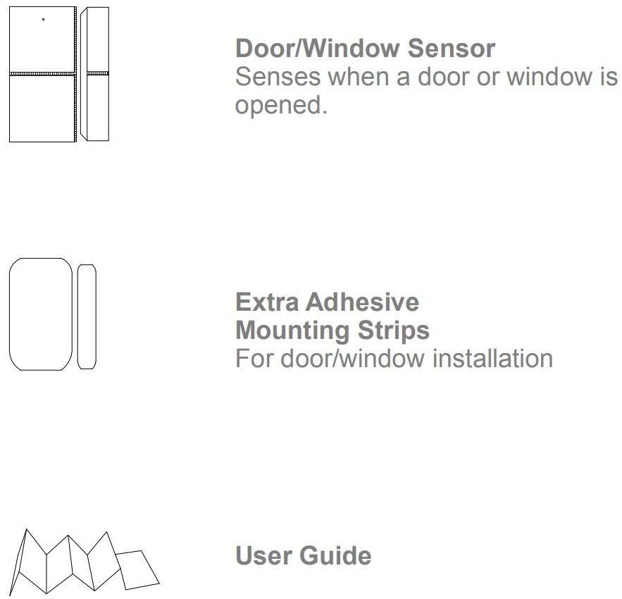 TELRAN 560917 WiFi Door or Window Sensor User Guide - In The Box