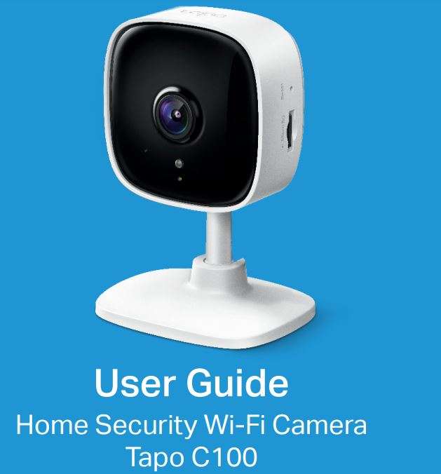TP-Link Home Security Wi-Fi Camera Tapo C100 User Manuala
