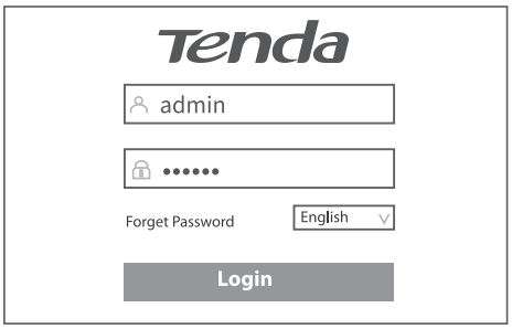 Tenda TEG5328P-24-410W L3 Managed PoE Switch Installation Guide - On the login page of the switch