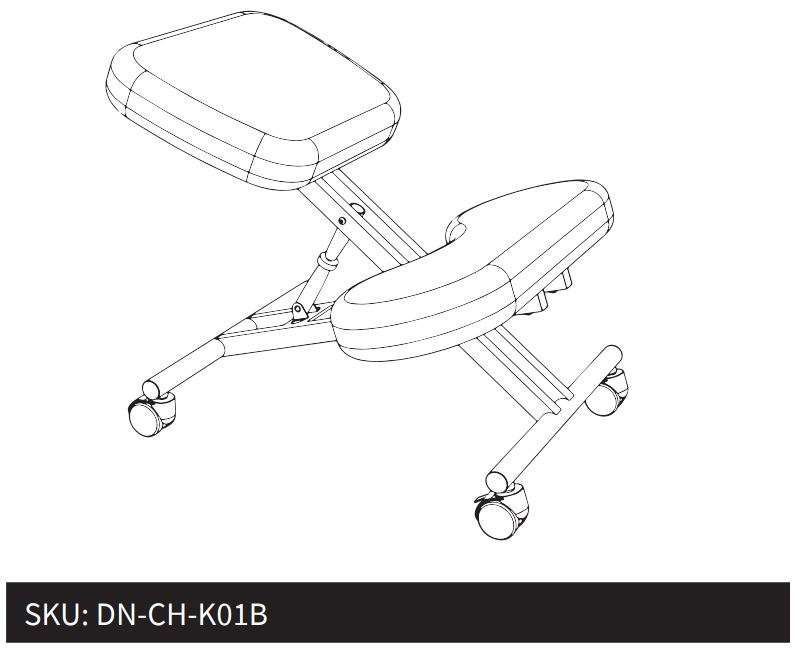VIVO DN-CH-K01B Series Adjustable Ergonomic Kneeling Chair User Manual