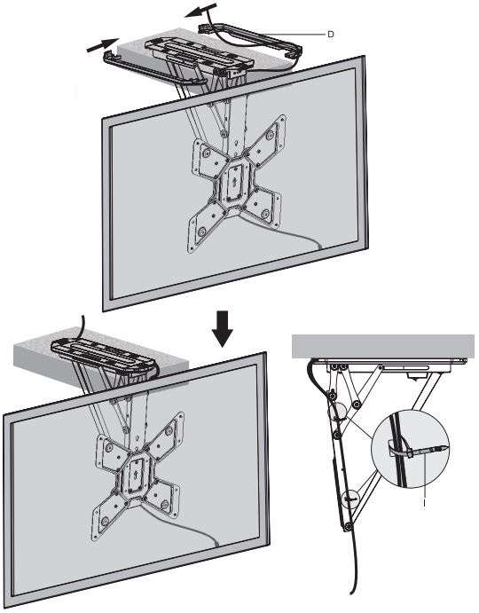 VIVO MOUNT-E-FD55, MOUNT-E-FD55W Electric Flip Down Ceiling Mount for 23 to 55TVs User Manual - STEP 4