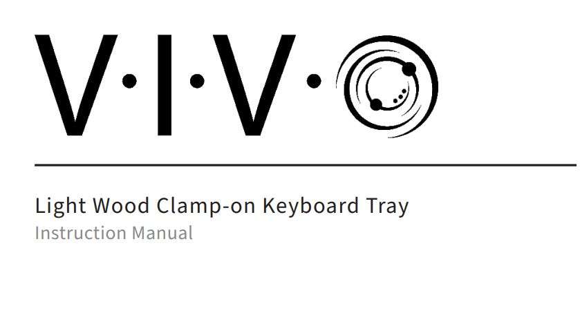 VIVO MOUNT-KB05E Series Clamp-on Keyboard Tray User Manual