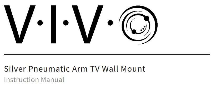 VIVO MOUNT-VW03G Silver Pneumatic Arm Wall Mount for 40 to 70 TVs User Manual