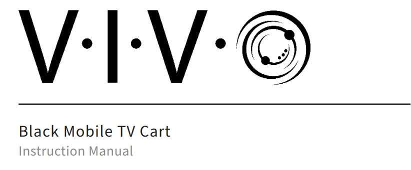 VIVO STAND-TV03E, STAND-TV03W TV Cart for 32 to 83 Screens User Manual