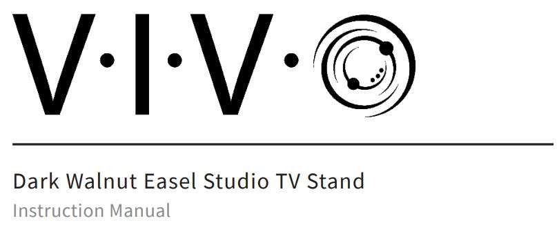 VIVO STAND-TV65AB Series Easel Stand for 45 to 65 TVs User Manual