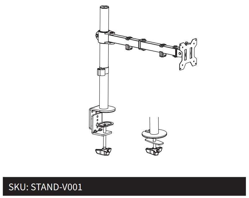 VIVO STAND-V001, STAND-V001W Single Monitor Desk Mount User Manual1