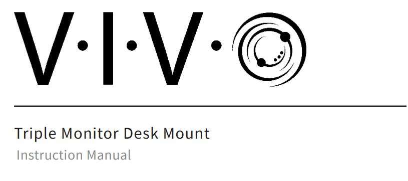VIVO STAND-V103 Triple Monitor Desk Mount User Manual