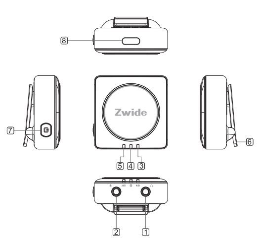 Zwide M1 Wireless Lavalier Microphone User Manual - ID Diagram Of RX