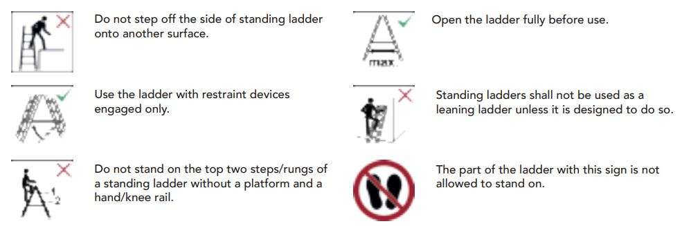 altrex Nevada 2-part Reform Ladder Instructions - Standing ladders