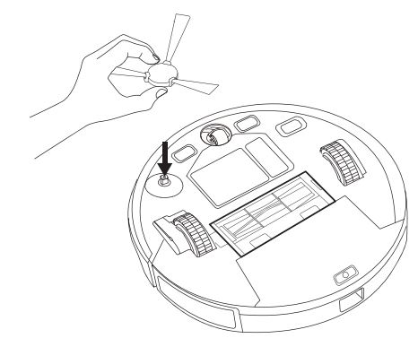 eufy RoboVac G30 Robot Vacuum User Manual - Install the side brush before use