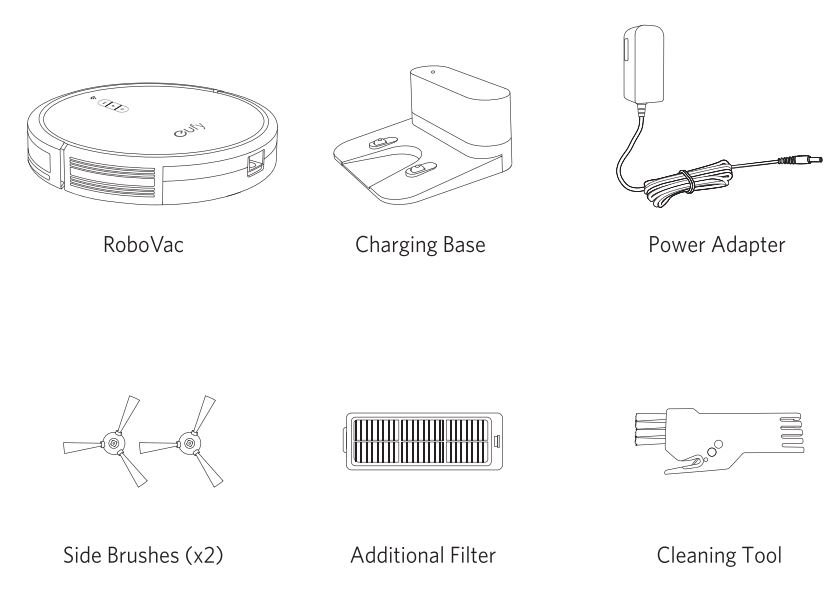 eufy RoboVac G30 Robot Vacuum User Manual - What's in the Box