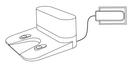 eufy T2257 RoboVac G20 User Manual - Connect the adapter to the Charging Base and a wall outlet