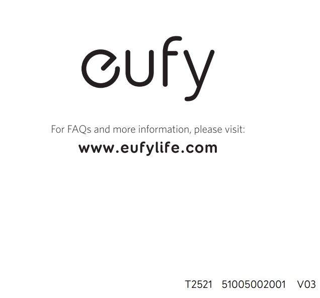 eufy by Anker HomeVac H11 Handheld Vacuum Cleaner Owner’s Manual - eufy logo