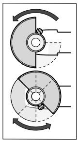 BOSCH GWS Professional 9-100 P Angle Grinder Instructions - Protective guard for grinding