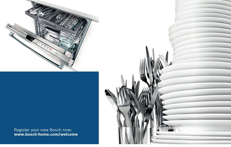 Bosch SHEM63W55N 300 Series Dishwasher 24'' Stainless steel User Manual