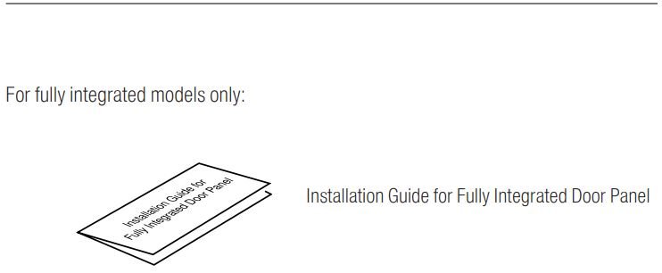 Bosch SHSM63W52N 300 Series Dishwasher 24'' White User Manual - guide for intigrity door only 
