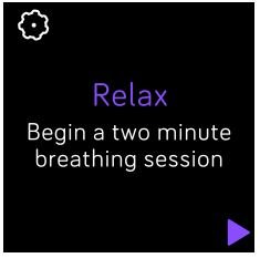 Fitbit Versa 2 Health and Fitness Smartwatch User Manual - Practice guided breathing